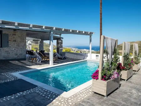Location maison à Paros, Schöne Villa Thetis mit eigenem Pool