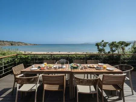 am Strand mit Pool für eine oder zwei Familien, Location Maison 5 personnes à Agia Marina - Photo 12