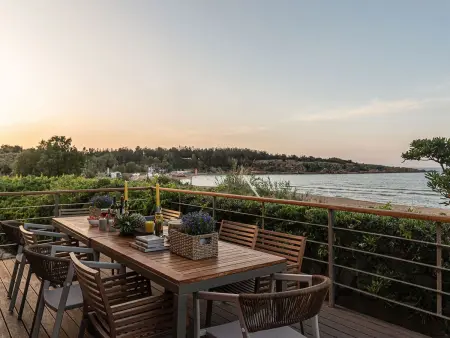 am Strand mit Pool für eine oder zwei Familien, Location Maison 5 personnes à Agia Marina - Photo 13