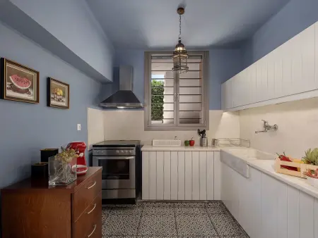 am Strand mit Pool für eine oder zwei Familien, Location Maison 5 personnes à Agia Marina - Photo 45