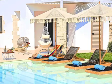 Blue Lake Villa Beheizter Pool, Location Maison 8 personnes à Georgioupoli - Photo 1