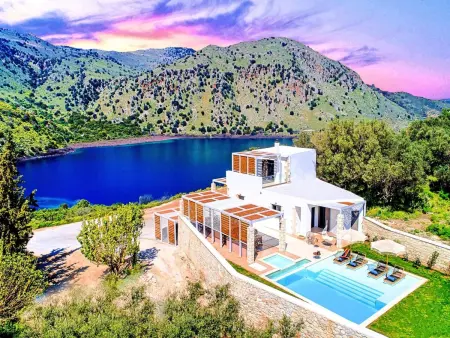 Blue Lake Villa Beheizter Pool, Location Maison 8 personnes à Georgioupoli - Photo 9