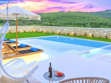 Blue Lake Villa Beheizter Pool, Location Maison 8 personnes à Georgioupoli - Photo 29