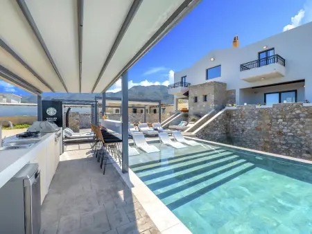Grey Grand Villa Privater Pool, Location Maison 12 personnes à Georgioupoli - Photo 3