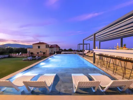 Grey Grand Villa Privater Pool, Location Maison 12 personnes à Georgioupoli - Photo 35