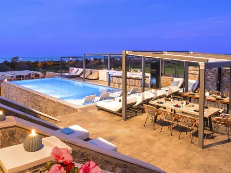 Grey Grand Villa Privater Pool, Location Maison 12 personnes à Georgioupoli - Photo 36