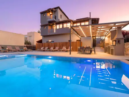 Stafa Villa Privater Pool, Location Maison 12 personnes à Georgioupoli - Photo 31