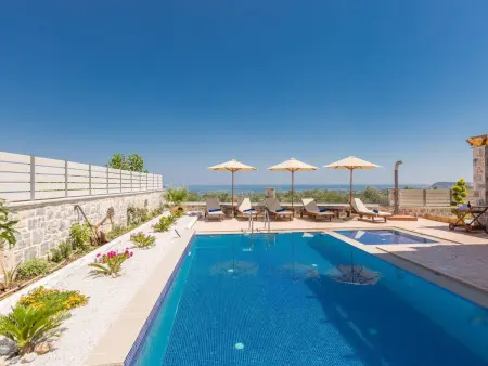 Family Villa Privater Pool Grillplatz Meerblick, Location Maison 5 personnes à Adele - Photo 1