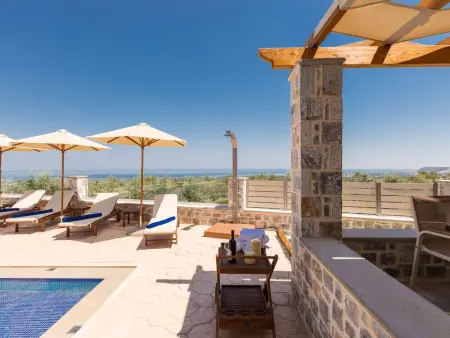 Family Villa Privater Pool Grillplatz Meerblick, Location Maison 5 personnes à Adele - Photo 15