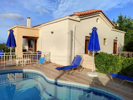 Location maison à Adele, Villa Stefanos, Meerblick, privater Pool, Rethymno