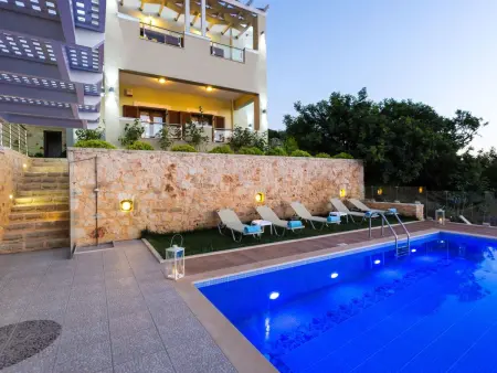 Villa  Kampos  mit eigenem Pool, Location Maison 10 personnes à Roumeli - Photo 14