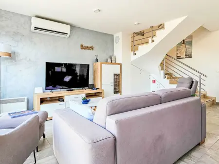 Maison moderne 6 personnes avec vue mer à Novigrad : photo 9