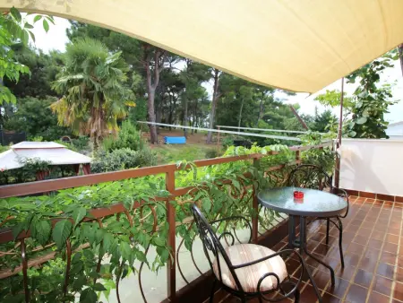 Maison Bella à Poreč : jardin privé et jacuzzi : photo 13