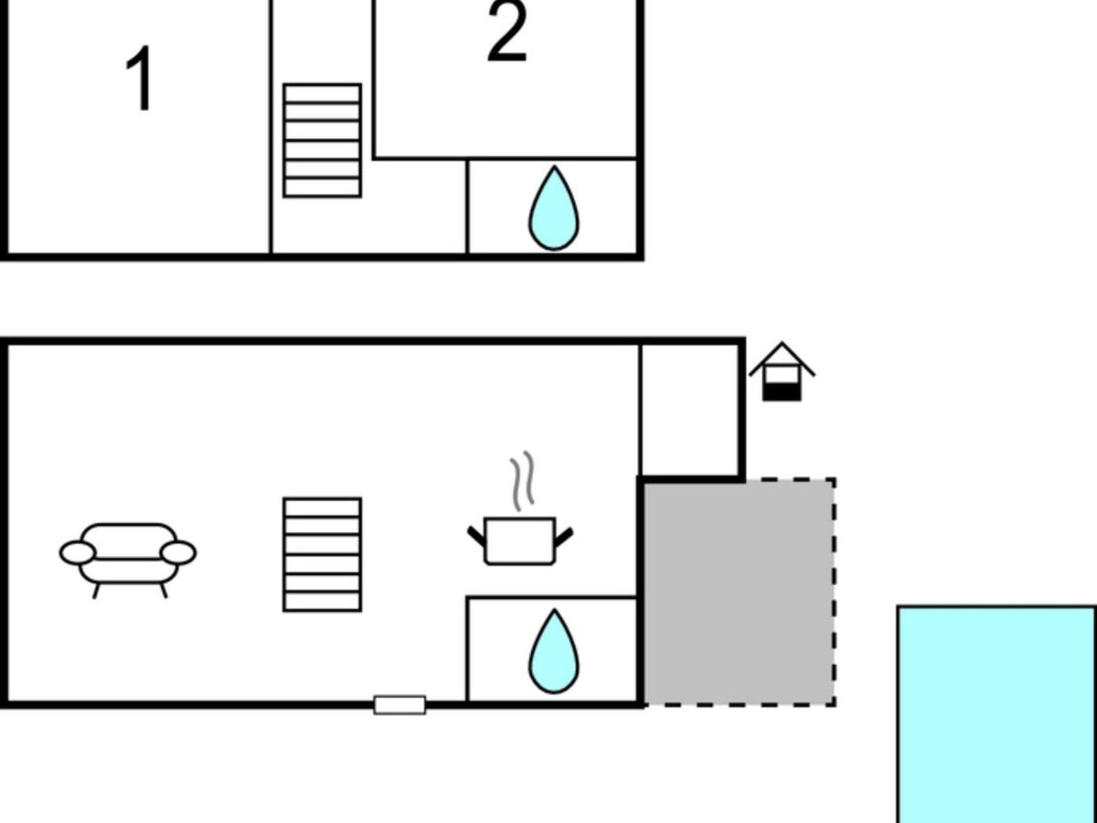 Maison Medulin : piscine privée, jardin clôturé, 2 chambres - Photo 34