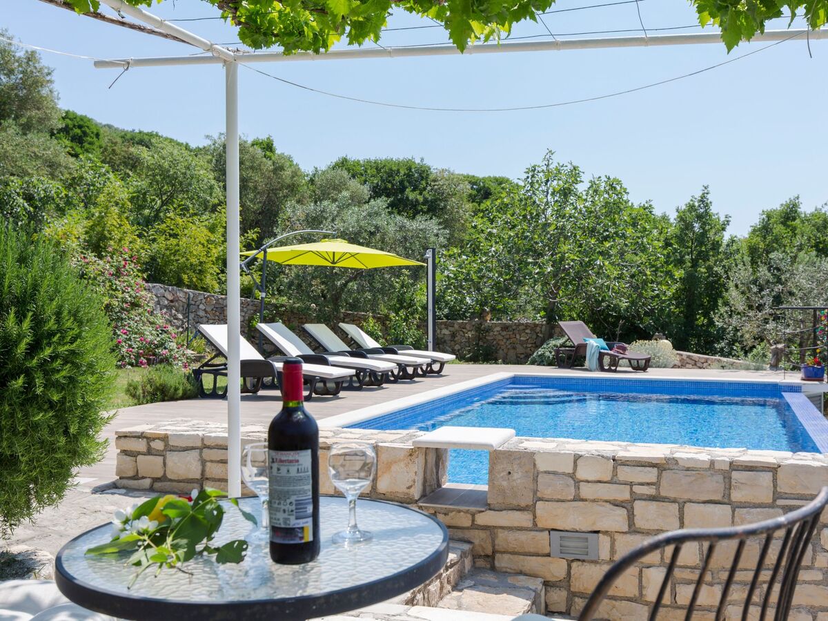 Tonina House : maison de pierre avec piscine à Brovinje - Photo 8