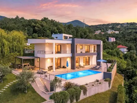 Villa Žiganto – Maison 8 pers., piscine privée, vue Adriatique