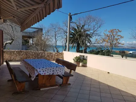 Maison Krajka avec vue sur la mer à Tkon