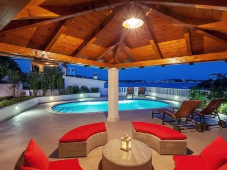 Maison 8 pers. avec piscine chauffée à 10m de la plage : photo 11