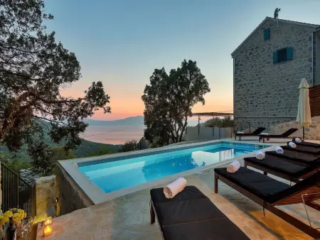 Barbarello - Maison 4 chambres, piscine chauffée, vue mer : photo 47