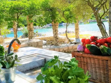 Maison avec plage privée à Putniković : photo 13