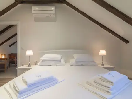 Villa Joe, pierre du XVIIIe siècle, piscine chauffée, 12 pers. : photo 13