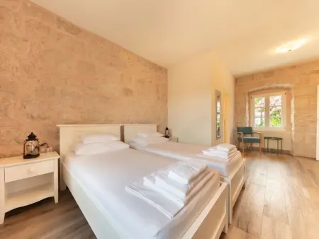 Villa Joe, pierre du XVIIIe siècle, piscine chauffée, 12 pers. : photo 23