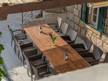 Villa Joe, pierre du XVIIIe siècle, piscine chauffée, 12 pers. : photo 49