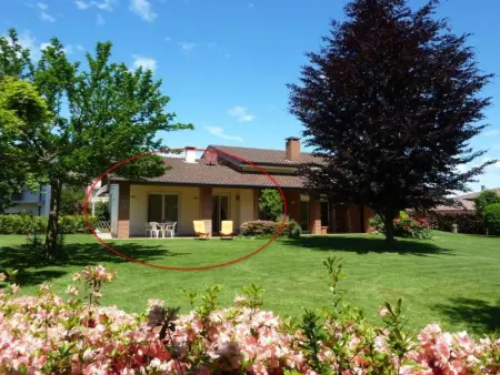 Location appartement à Borgo Ticino, Wohnung mit Garten in der Nähe des Lago Maggiore