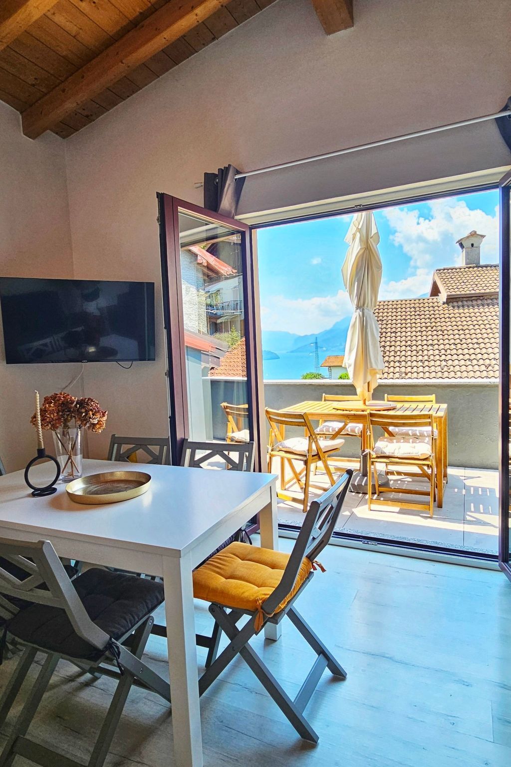 Appartement Rest and View - Vercana, vue lac et terrasse - Photo 11