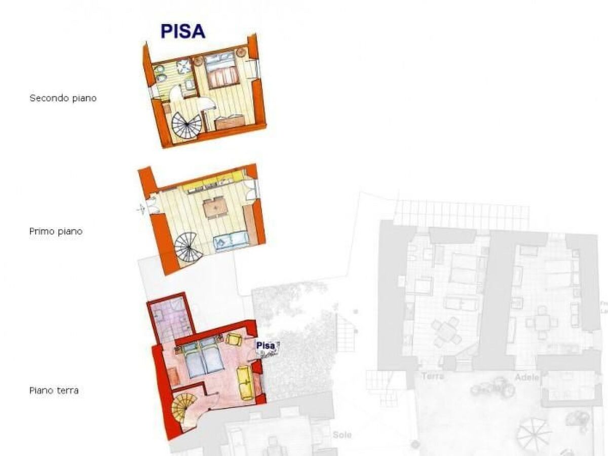 Appartement médiéval 3 étages à Fonteno, 6 personnes - Photo 28
