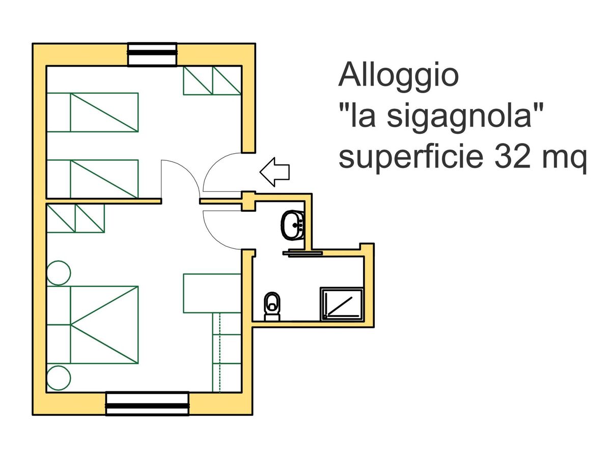 Appartement Sigagnola 4 pers. avec piscine chauffée - Photo 2