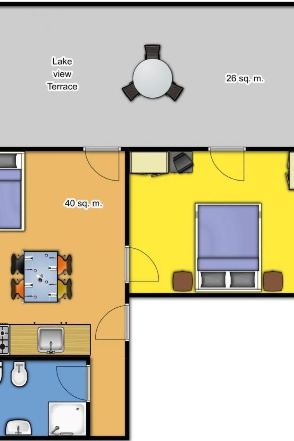 Appartement Manerba, vue lac et piscine privée - Photo 36