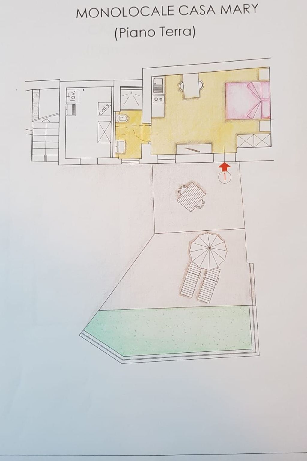 Appartement 2 pers. Brenzone, vue lac Garda et terrasse - Photo 21