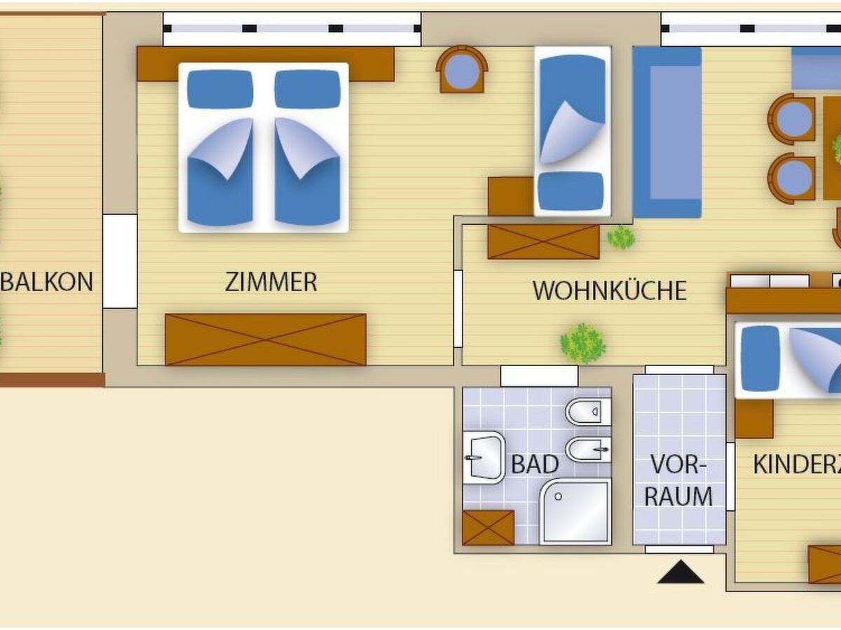 Appartement Meransen : vue montagne, accès ski direct - Photo 19