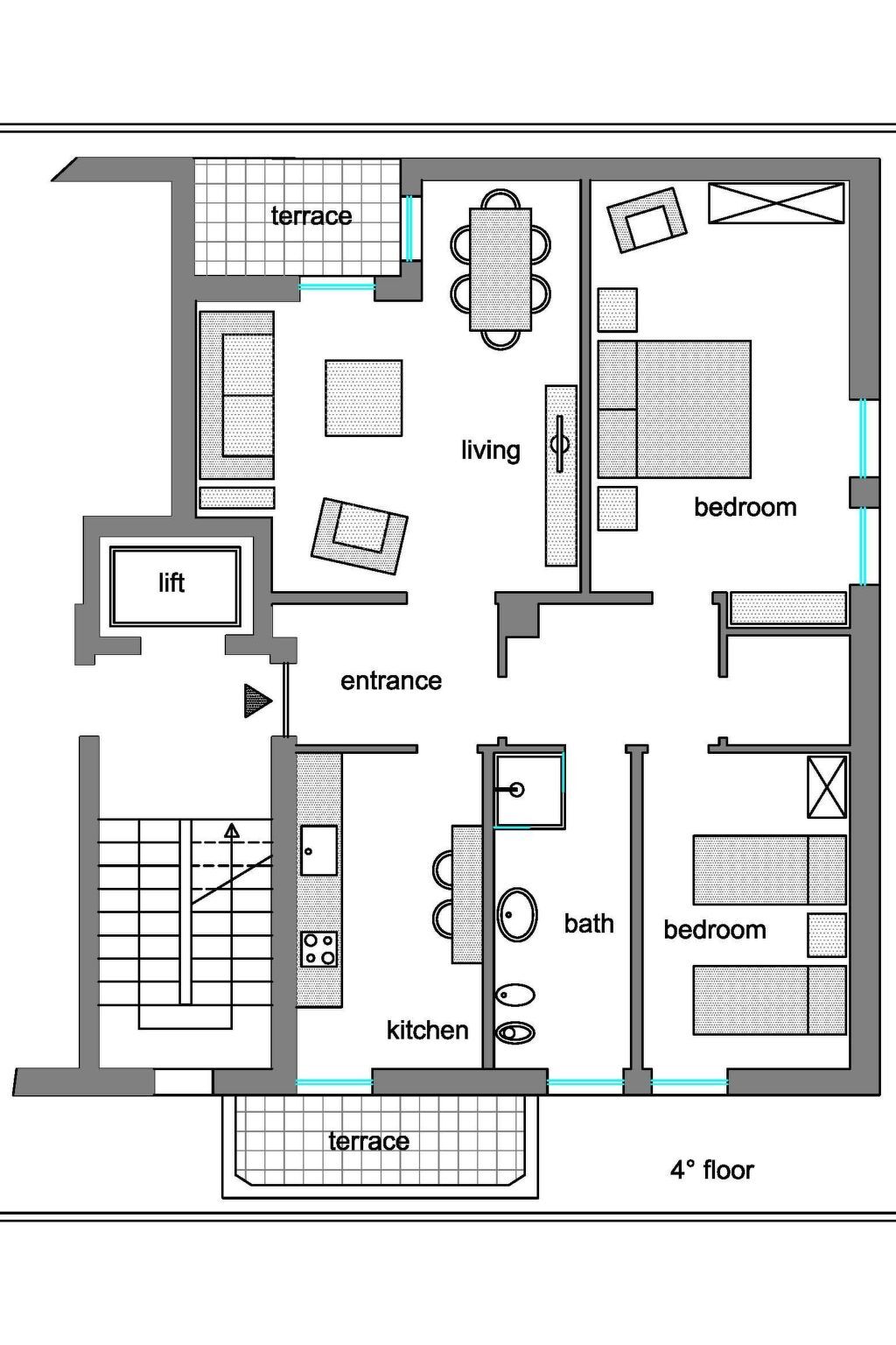 Appartement Cappuccino 36, 2 terrasses à Mestre - Photo 28