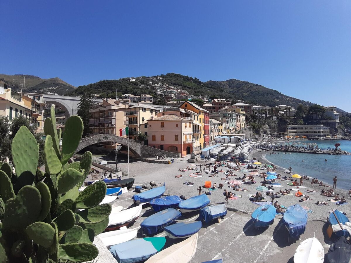 Studio face mer à Bogliasco, balcon sur la plage - Photo 14