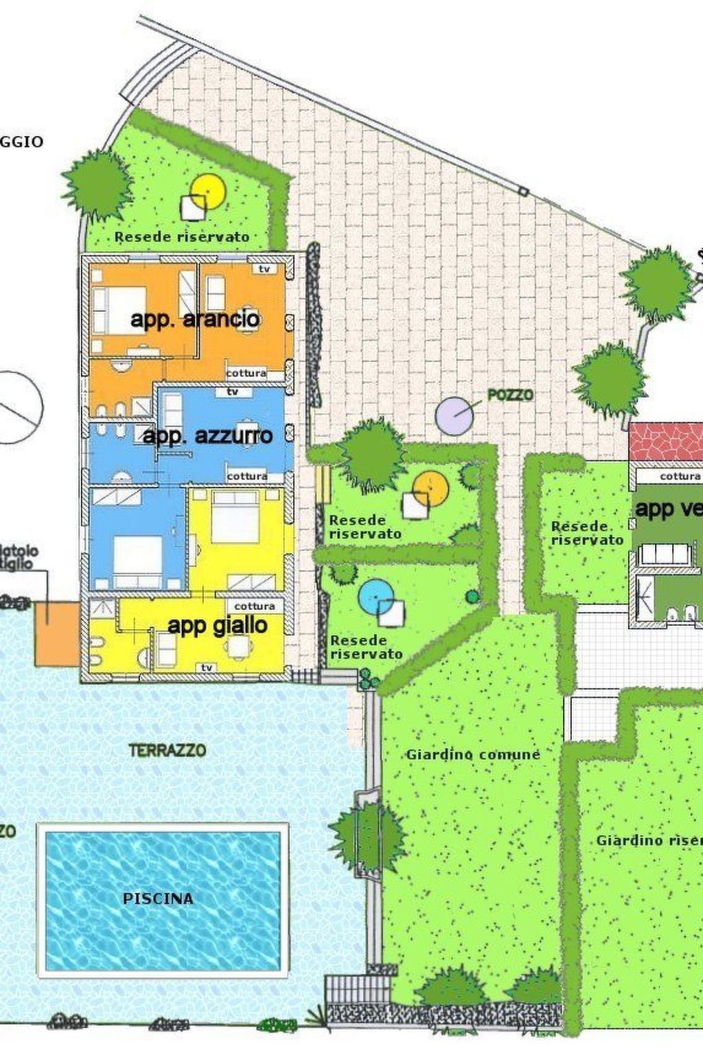 Appartement Azzurro avec jardin privé et piscine en Toscane - Photo 17