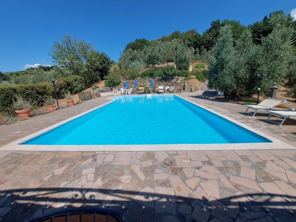 Podere Pilar : farmhouse toscane 14 pers, piscine panoramique - Photo 34