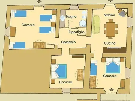 Appartement 7 pers., 3 ch. à Anghiari, jardin privé : photo 6