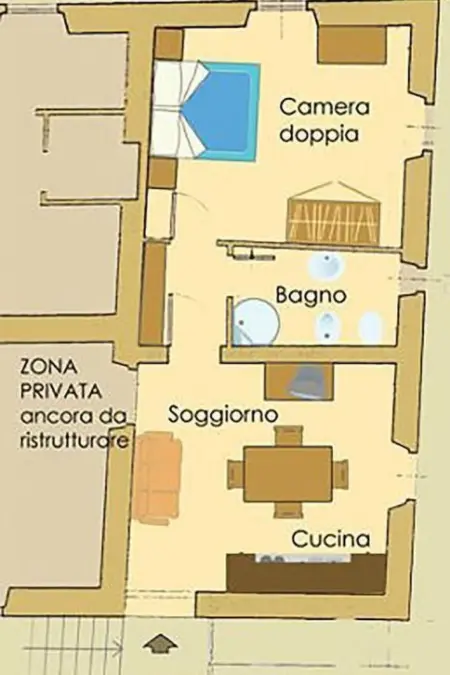 Petit appartement avec vue sur oliveraie à Anghiari : photo 8