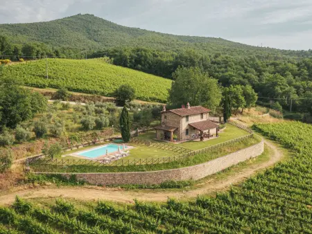 Location maison à Bucine, Villa Miravalle mit Pool