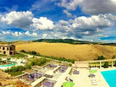 Villa VII tempo  mit gemeinschaftlichem Pool, Maison 11 personnes à Volterra - Photo 34