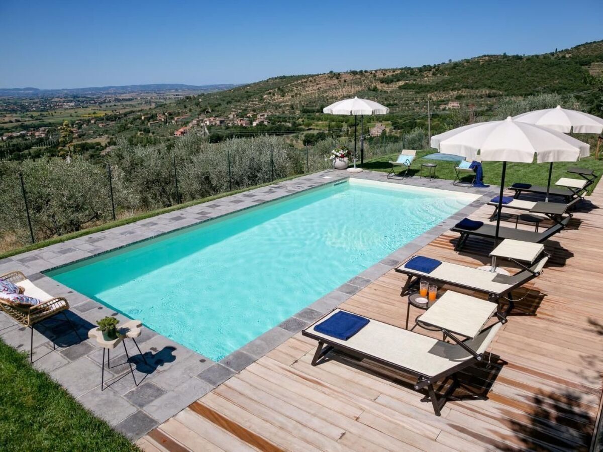 Villa Corte della Luna à Cortona, piscine et terrasse - Photo 42