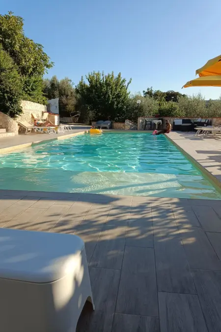 Location maison à Peschici, mit Garten und Kinderschwimmbad