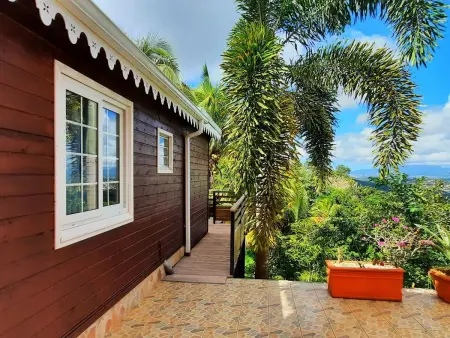 Bungalow 1 chambre avec terrasse, vue Montagne Pelée : photo 7