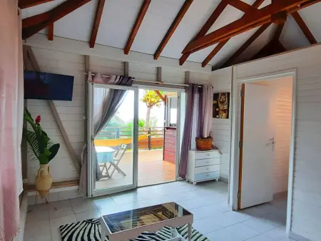 Bungalow 1 chambre avec terrasse, vue Montagne Pelée : photo 10