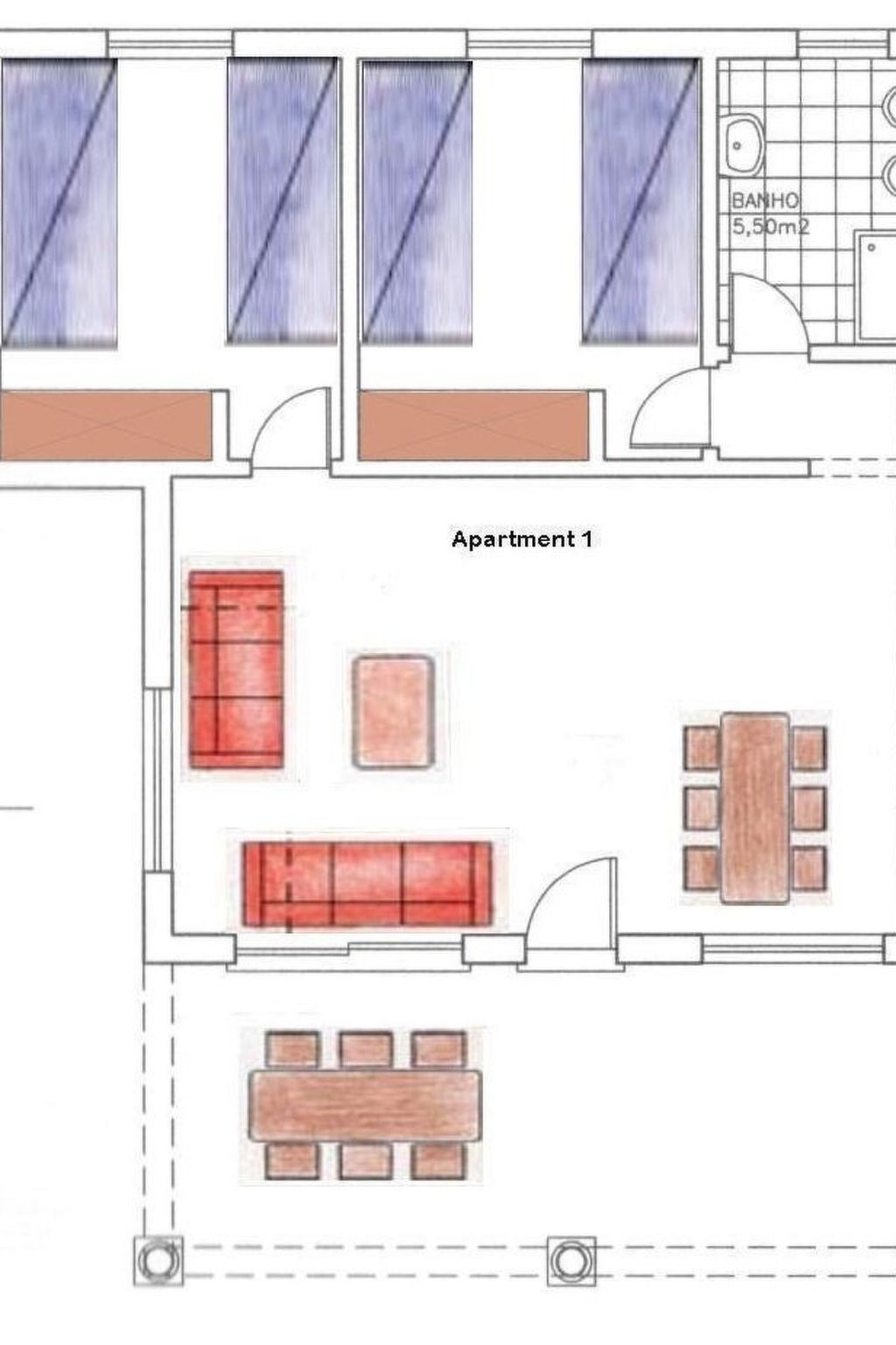 Appartement 2 chambres Lagos avec terrasse et piscine partagée - Photo 23