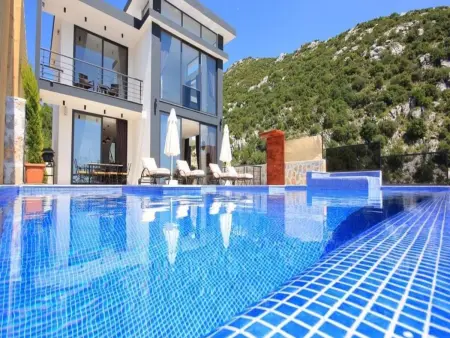 Location maison à Kalkan, Villa mit Blick auf das Tal
