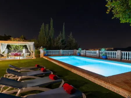 Villa andalouse Mijas, piscine 10×5 m et terrasse : photo 9