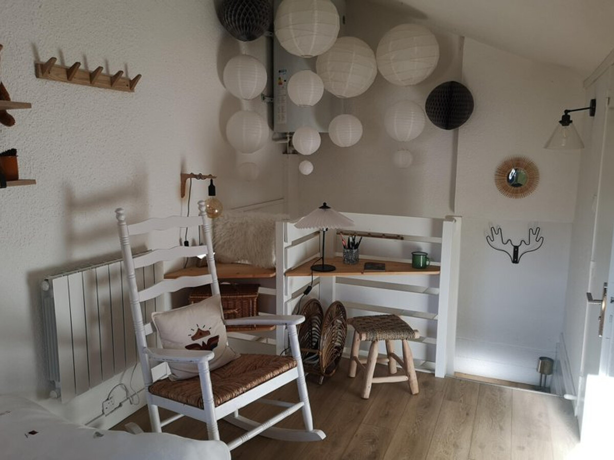 Studio mezzanine 4 pers, balcon sud, 300m des pistes - Photo 9